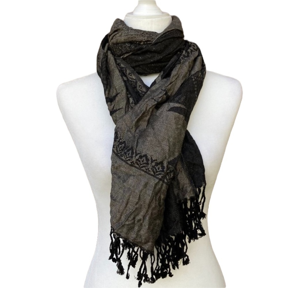 LAKHAY'S Bohemian Elephant Print Scarf